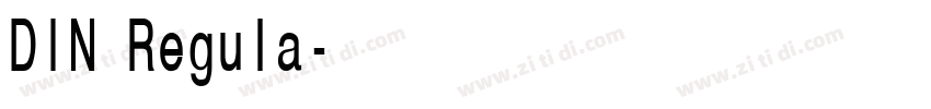 DIN Regula字体转换
